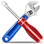 screwdriver and wrench icon